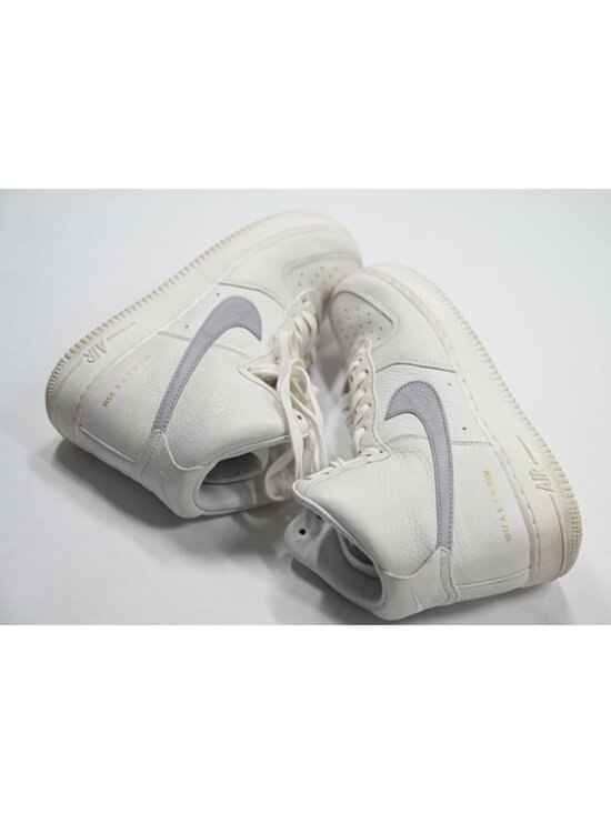 Nike x 1017 ALYX 9SM Air Force 1 High Sneakers CQ4018-104 in White Wolf Grey main image 5